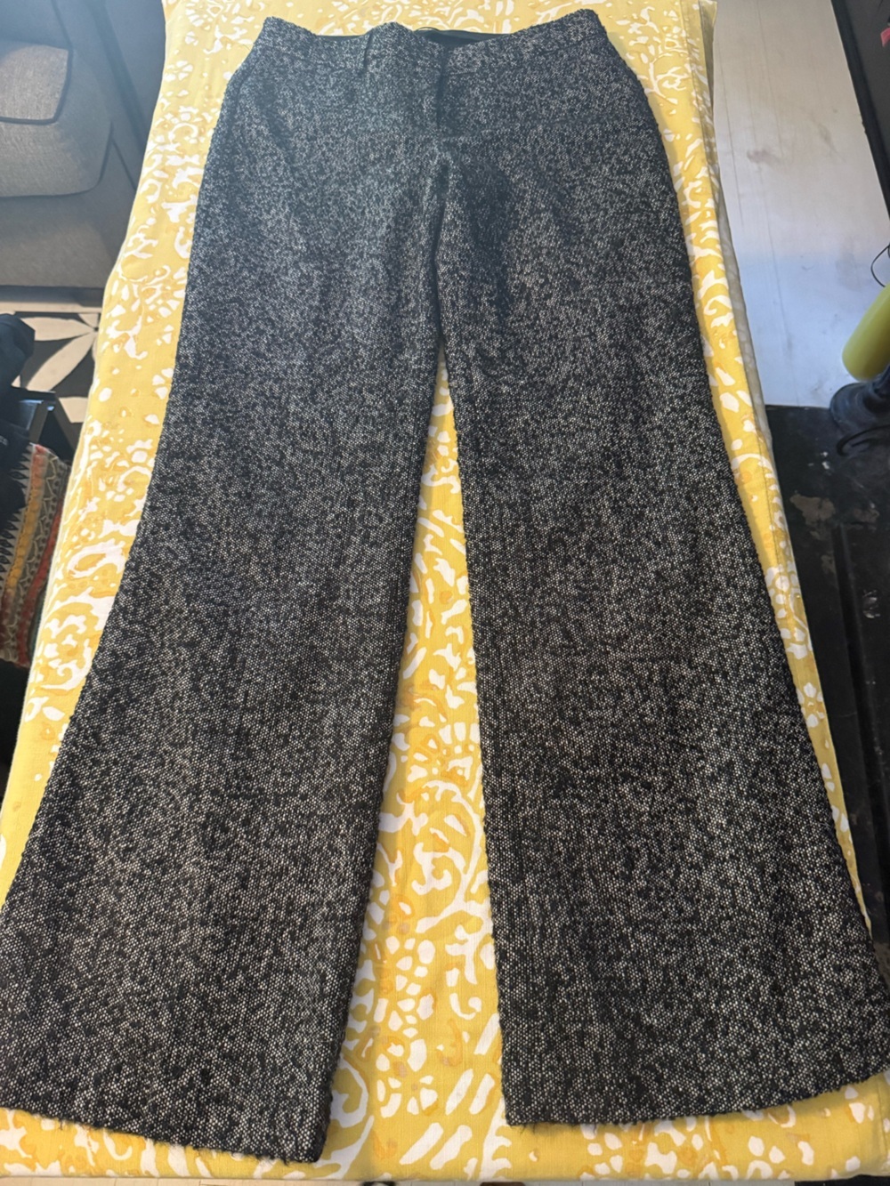 Express Women's Black Gray Tweed Trousers